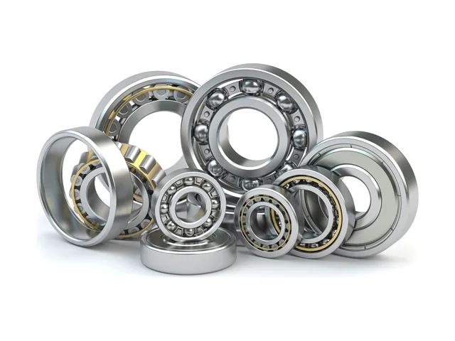 Assorted ball and roller bearings